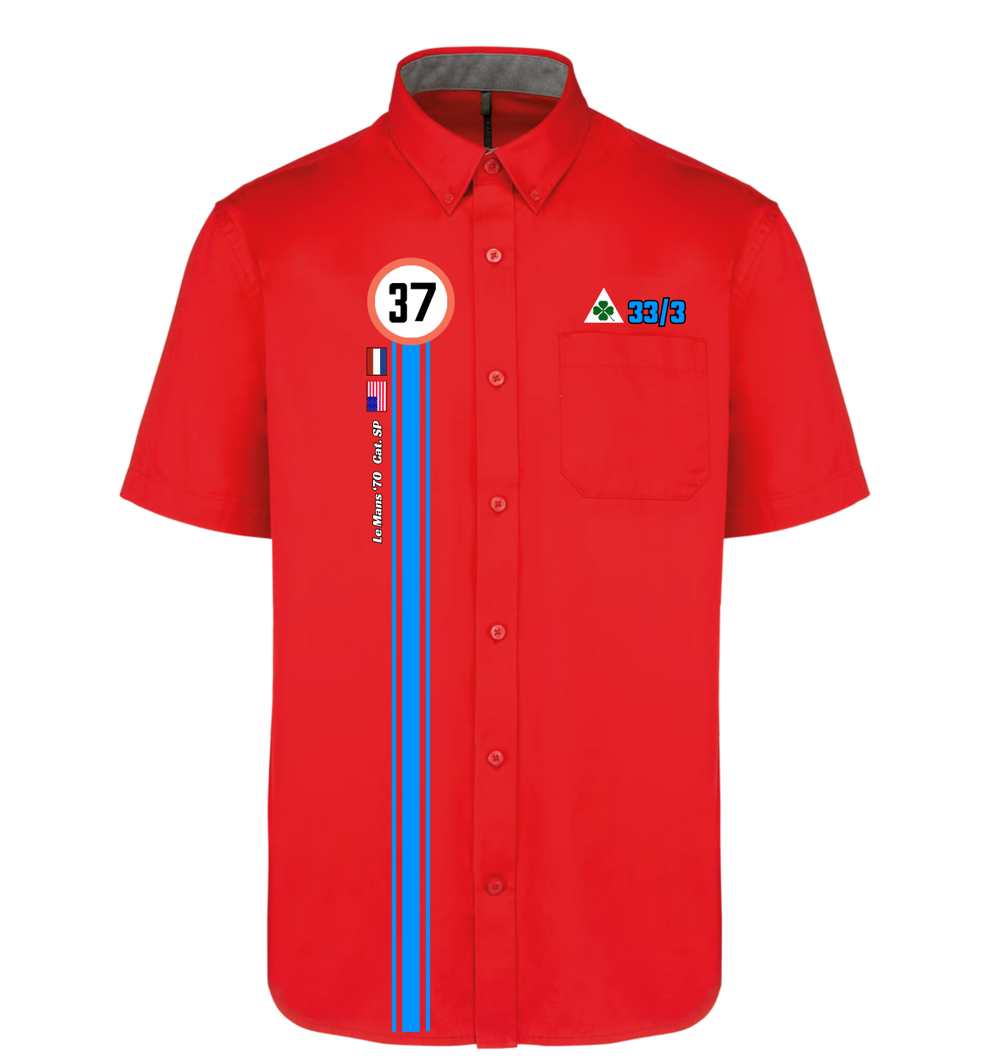 Chemise Alfa Romeo type 33/3 n°37