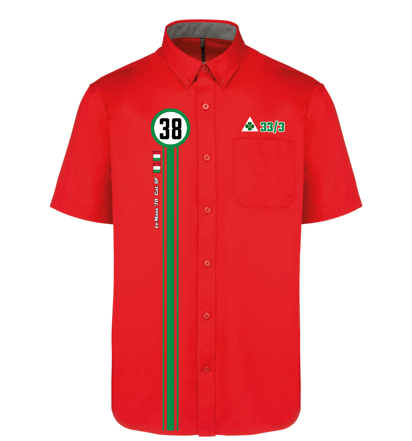 Chemise Alfa Romeo type 33/3 n°38