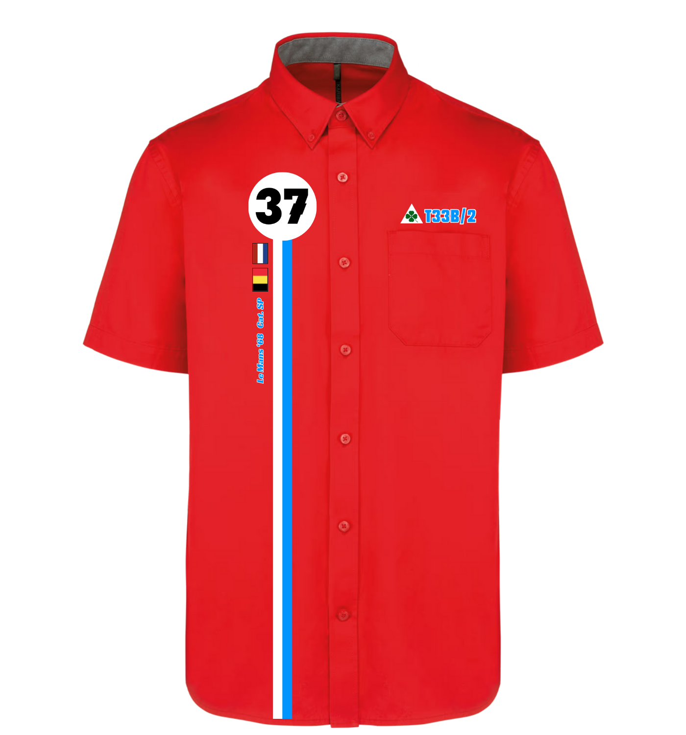 Chemise Alfa Romeo type T33B n°37