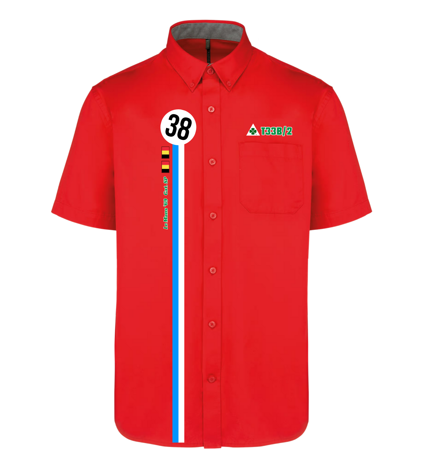 Chemise Alfa Romeo type T33B n°38