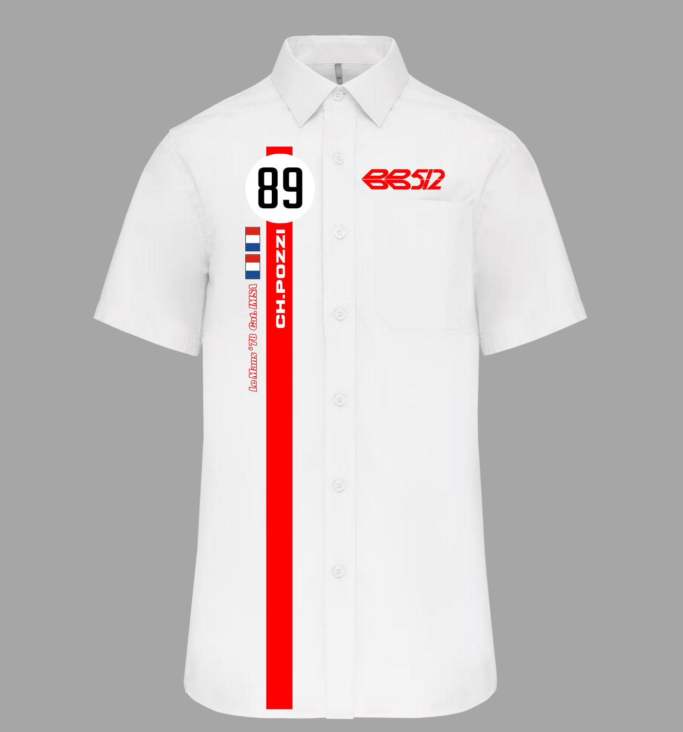 Chemise Ferrari BB512 n°89