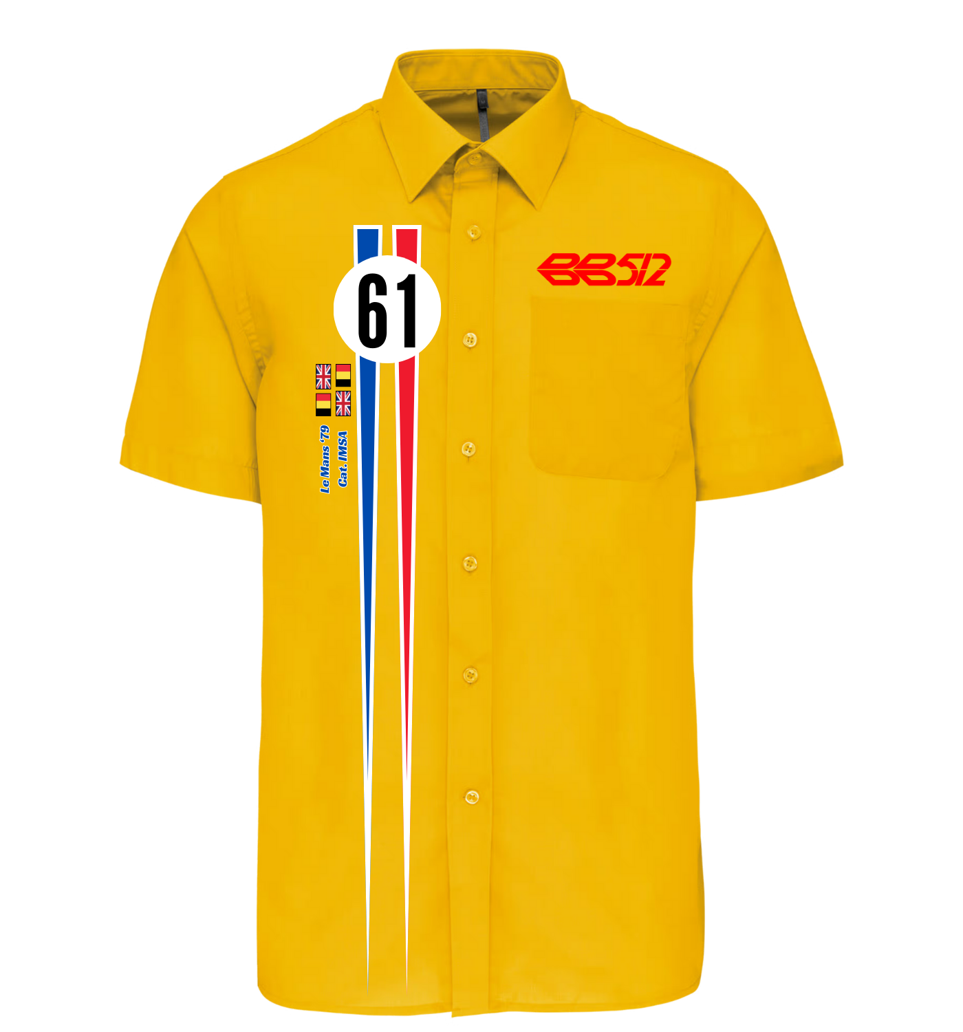Chemise Ferrari BB512 n°61