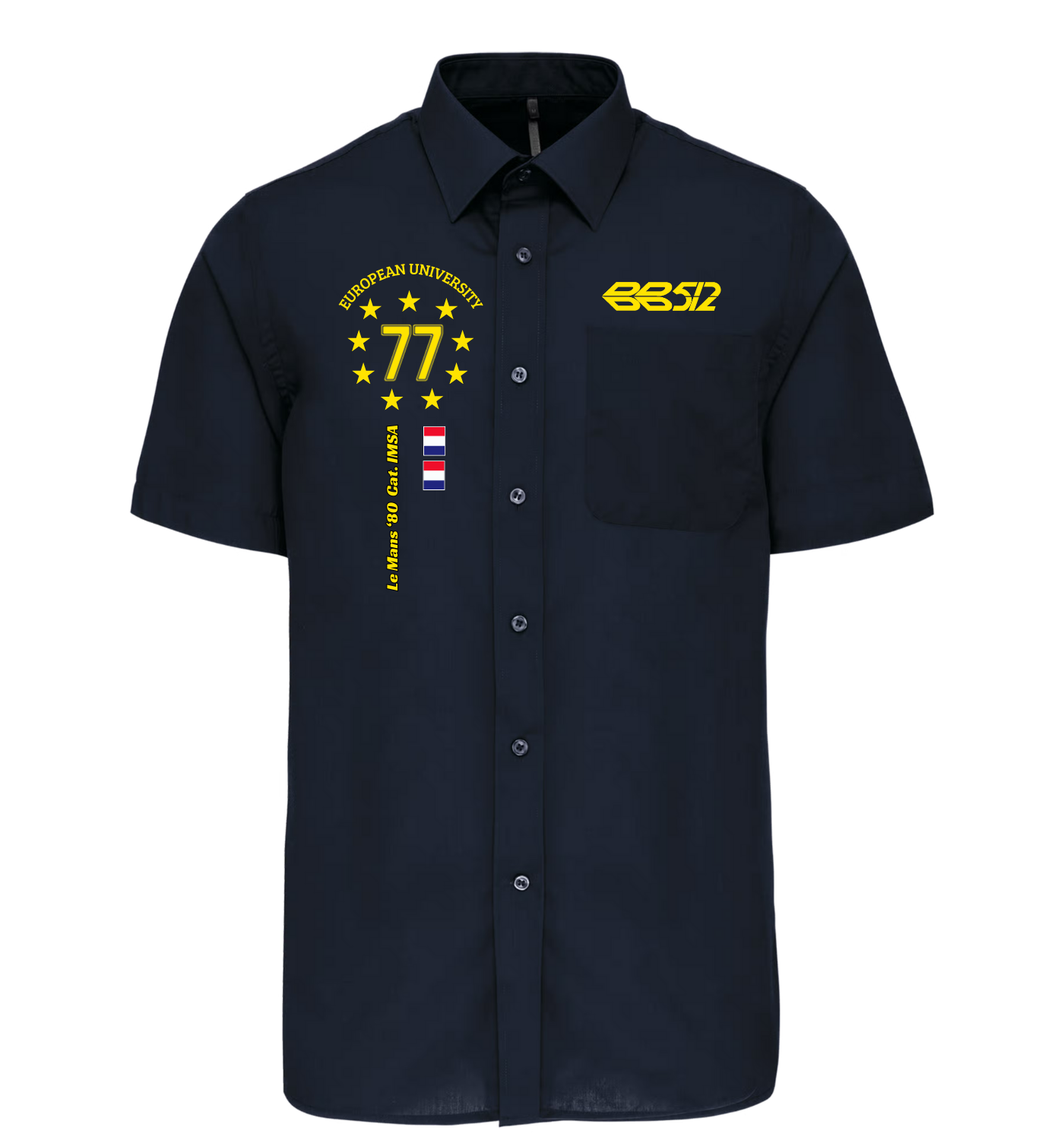 Chemise Ferrari BB512 n°77