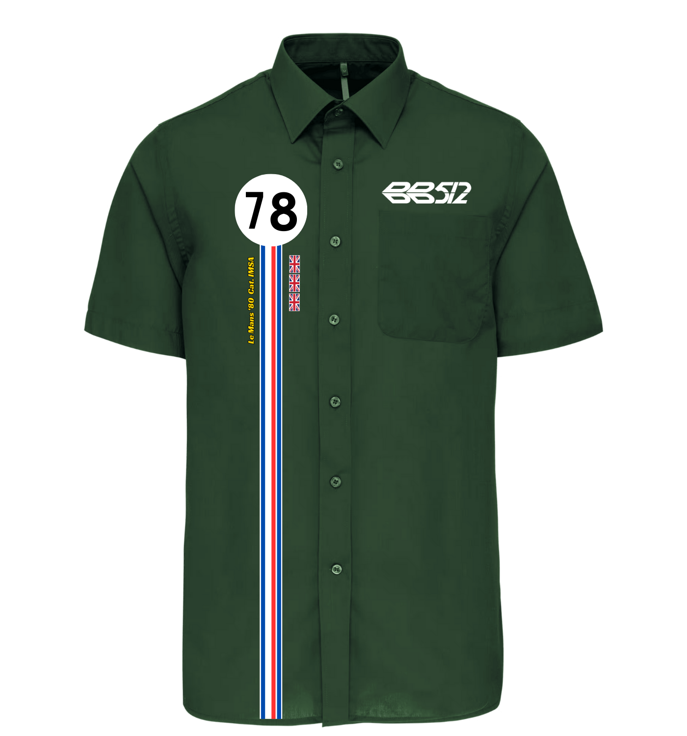 Chemise Ferrari BB512 n°78