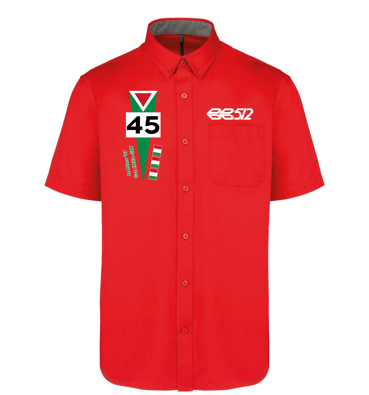 Chemise Ferrari BB512 n°45