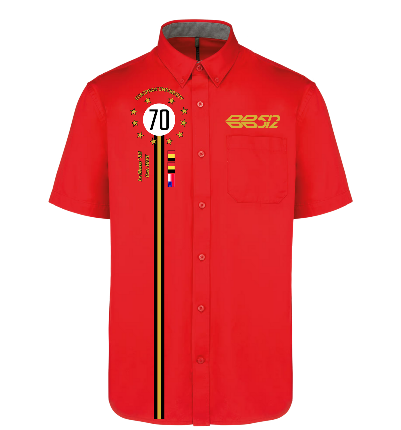 Chemise Ferrari BB512 n°70