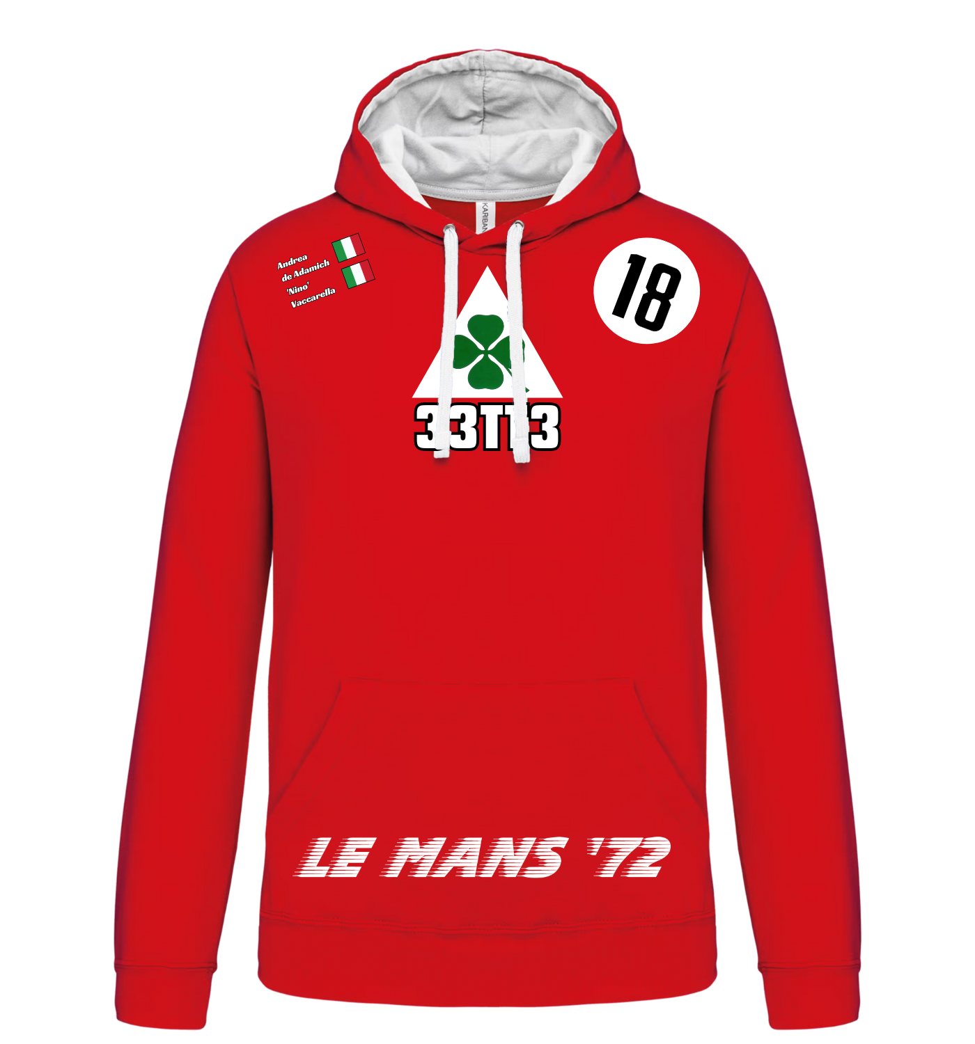 Sweatshirt Alfa Romeo type 33tt3 n°18
