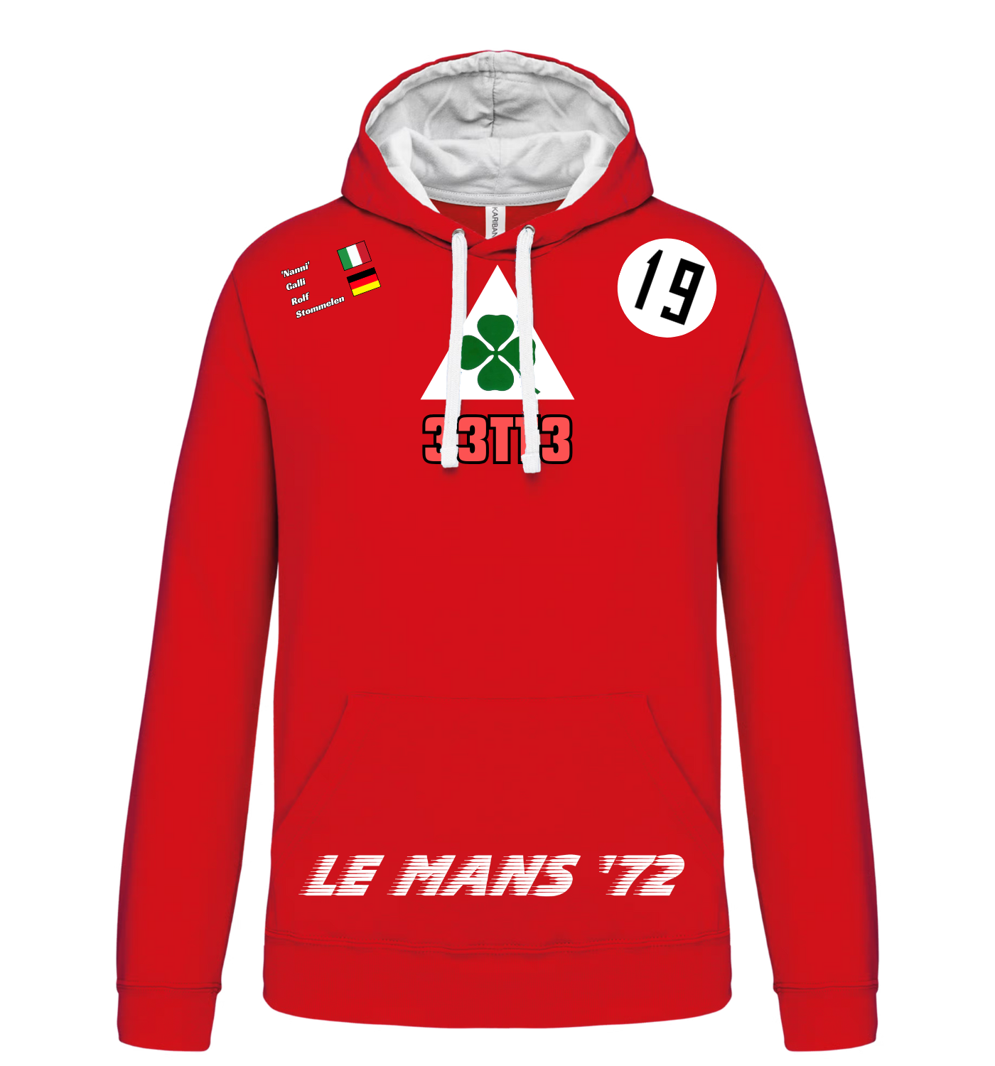 Sweatshirt Alfa Romeo type 33tt3 n°19